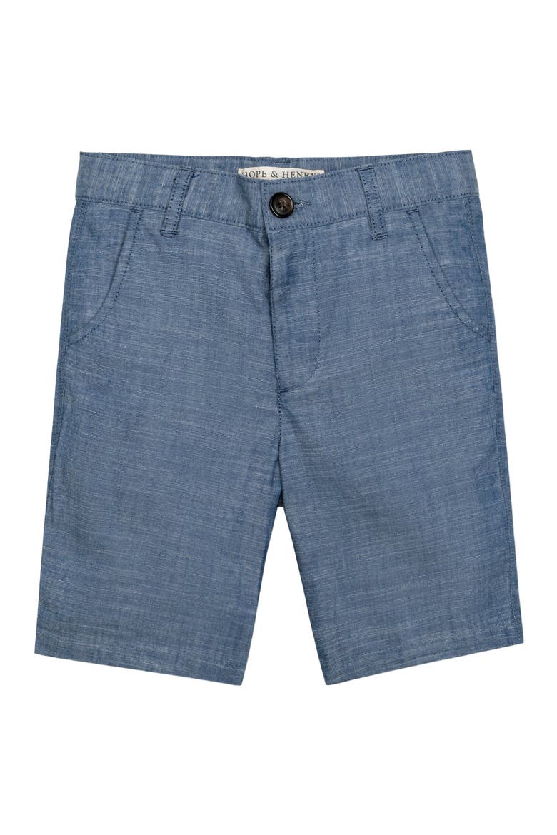 Boys' Organic Chambray Short, Toddler, Alternate, color, Chambray