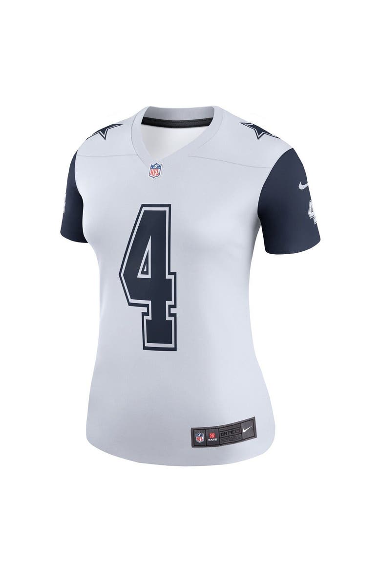 Women's Nike Dak Prescott  White Dallas Cowboys Legend Player Performance Top, Alternate, color, White