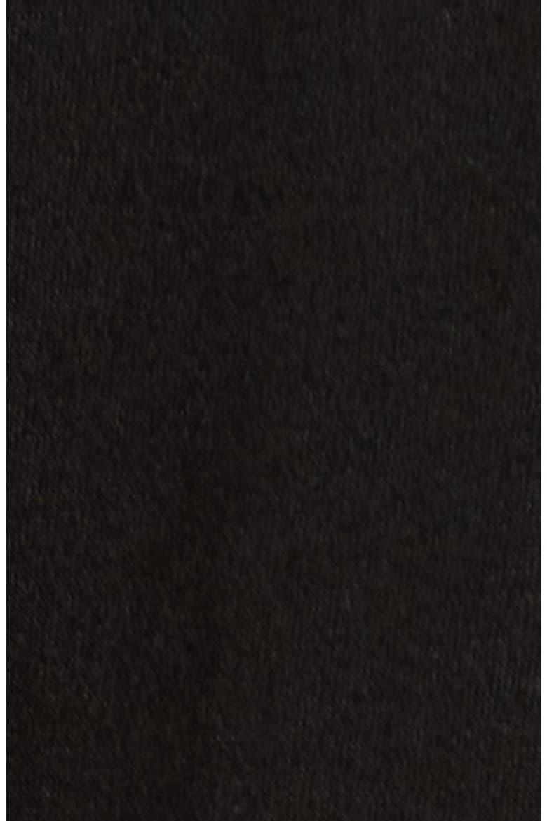 Fit & Flare Long Sleeve Jersey Midi Dress, Alternate, color, BLACK