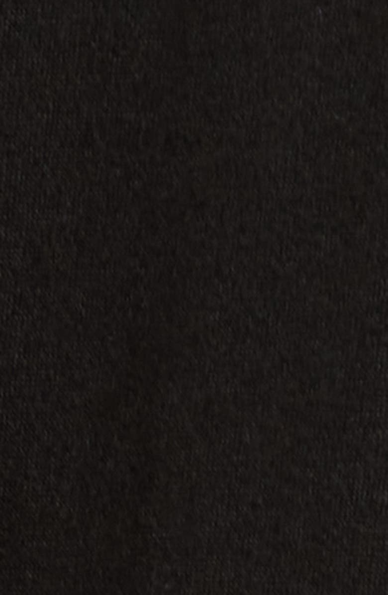 24seven Comfort Apparel Fit & Flare Long Sleeve Jersey Midi Dress, Alternate, color, Black