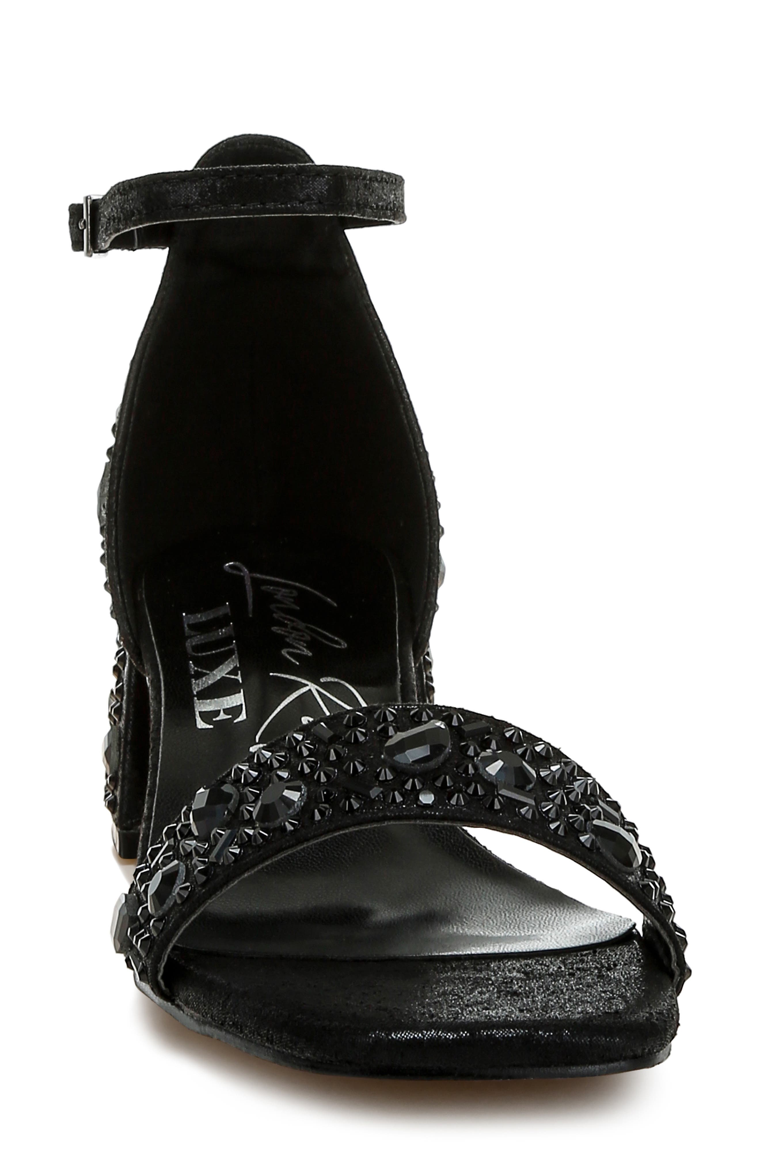 LONDON RAG Nocturnal Sandal, Alternate, color, Black