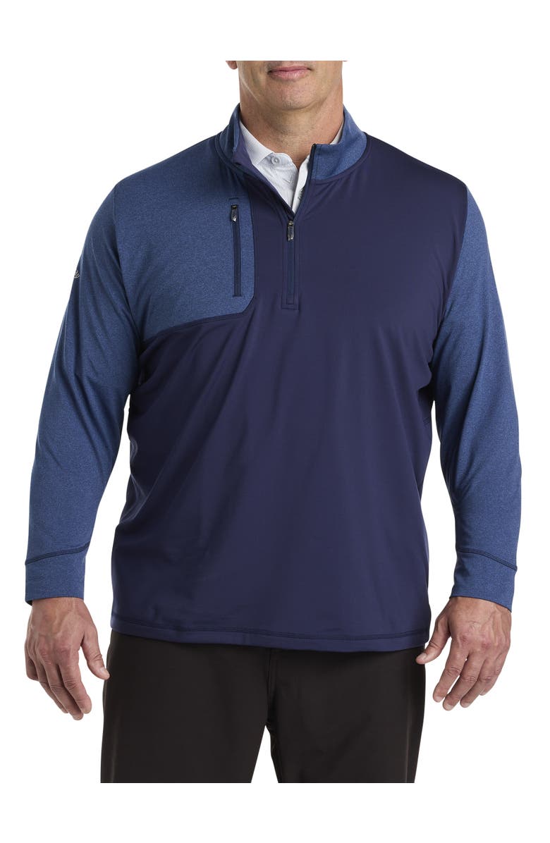 Callaway 1/2-Zip Mixed Media Pullover, Main, color, Peacoat