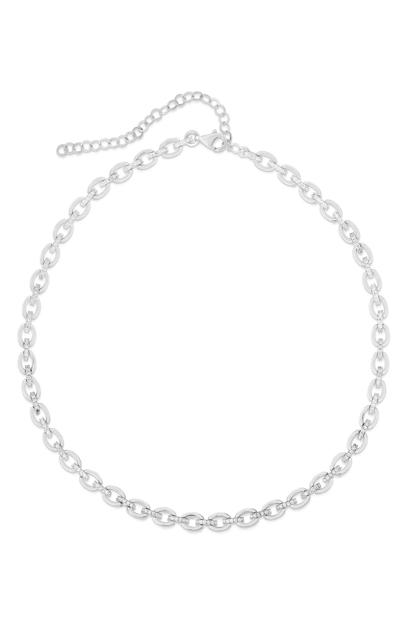 GLAZE JEWELRY Pavé CZ Choker Necklace