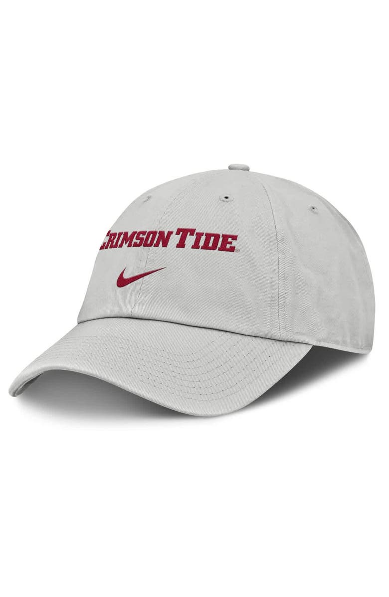 Nike Men's Nike Gray Alabama Crimson Tide 2025 On-Field Gameday Club Adjustable Hat, Main, color, 