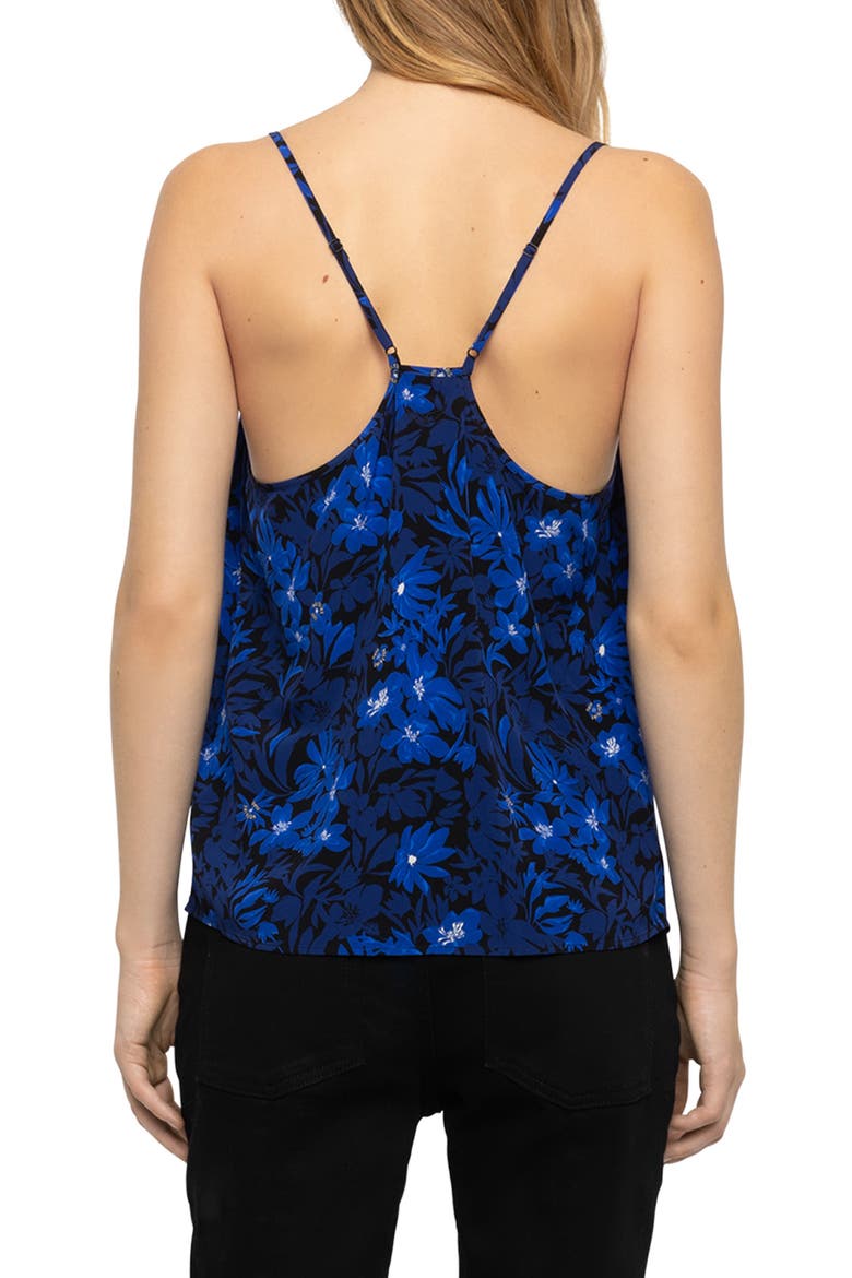 Cespa Floral Print Lace Trim Camisole, Alternate, color, ELECTRIC