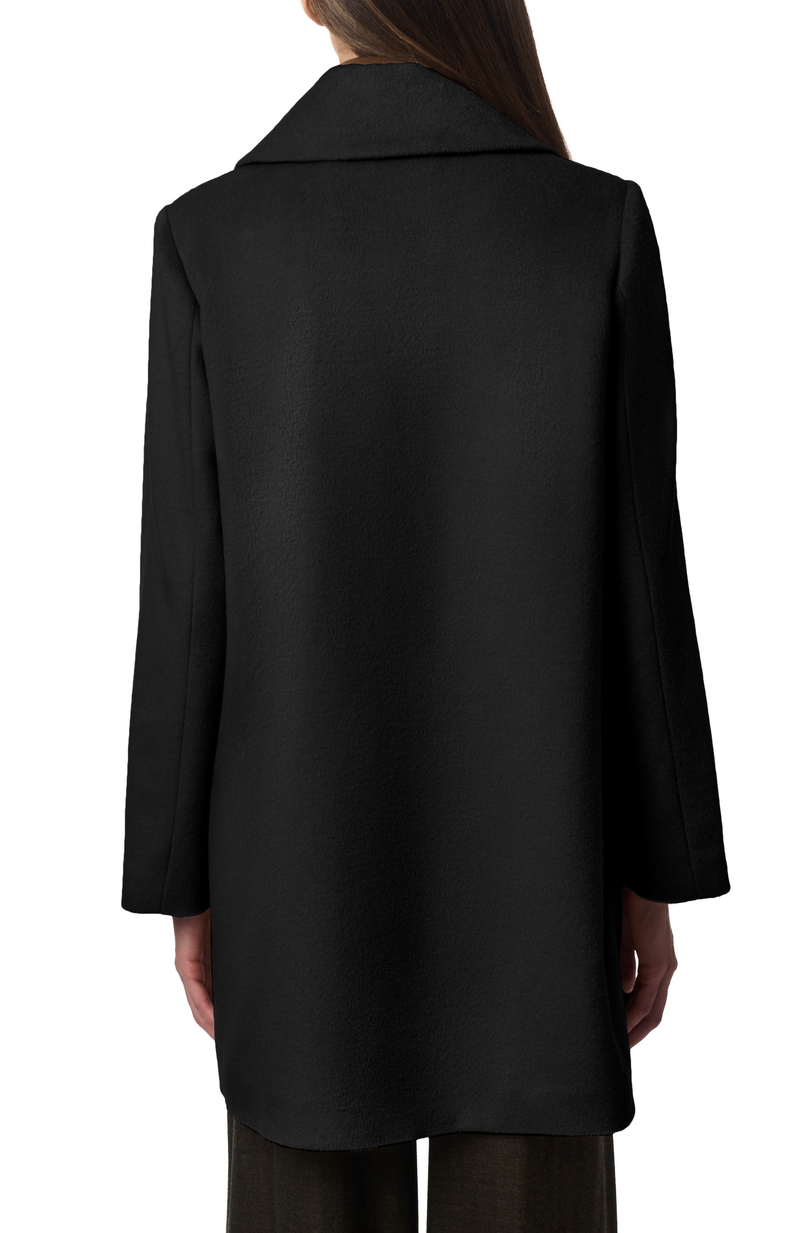 Oversize Lapel Wool Blend Swing Coat - image 2
