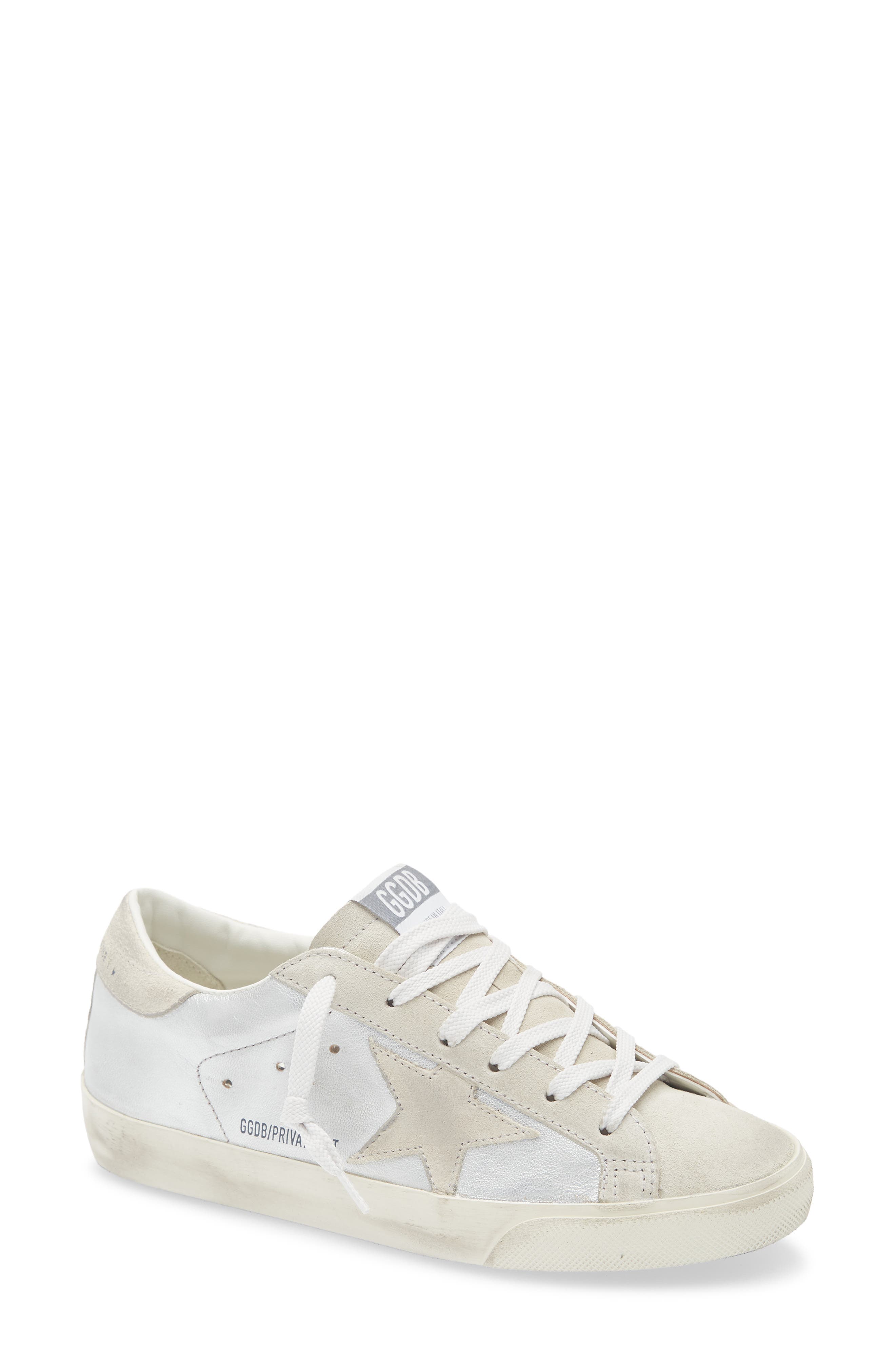 Golden Goose Super-Star Sneaker, Main, color, Silver/ Grey