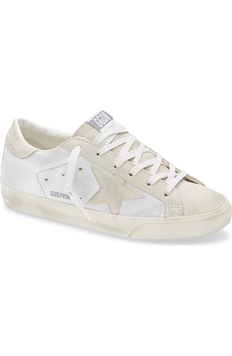 Golden Goose Super-Star Sneaker, Main, color, Silver/ Grey