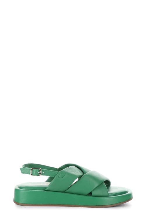 Bos. & Co. Blitz Slingback Platform Sandal In Emerald