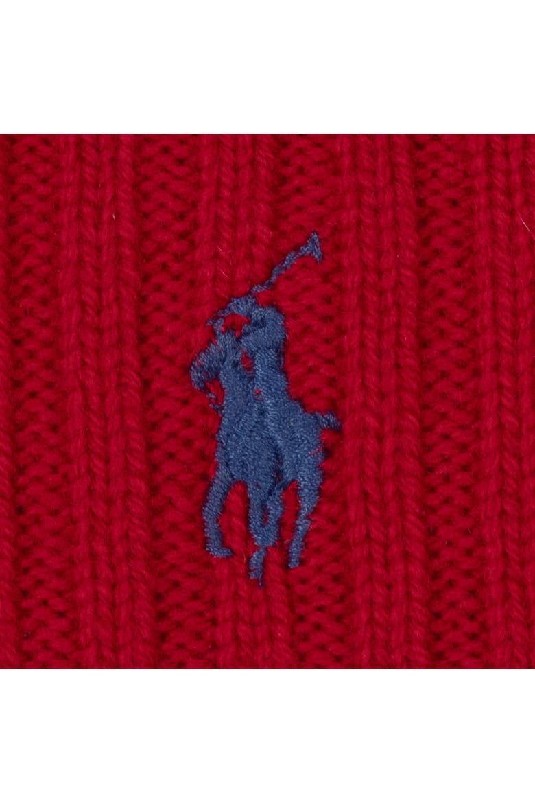 Cashmere Blend Cable Beanie, Alternate, color, Park Ave Red