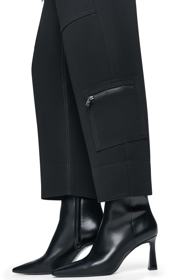 Zip Pocket Utility Pants, Alternate, color, BLACK