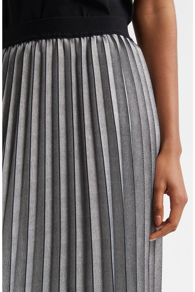 Nova Pleated Midi Skirt, Alternate, color, GREY