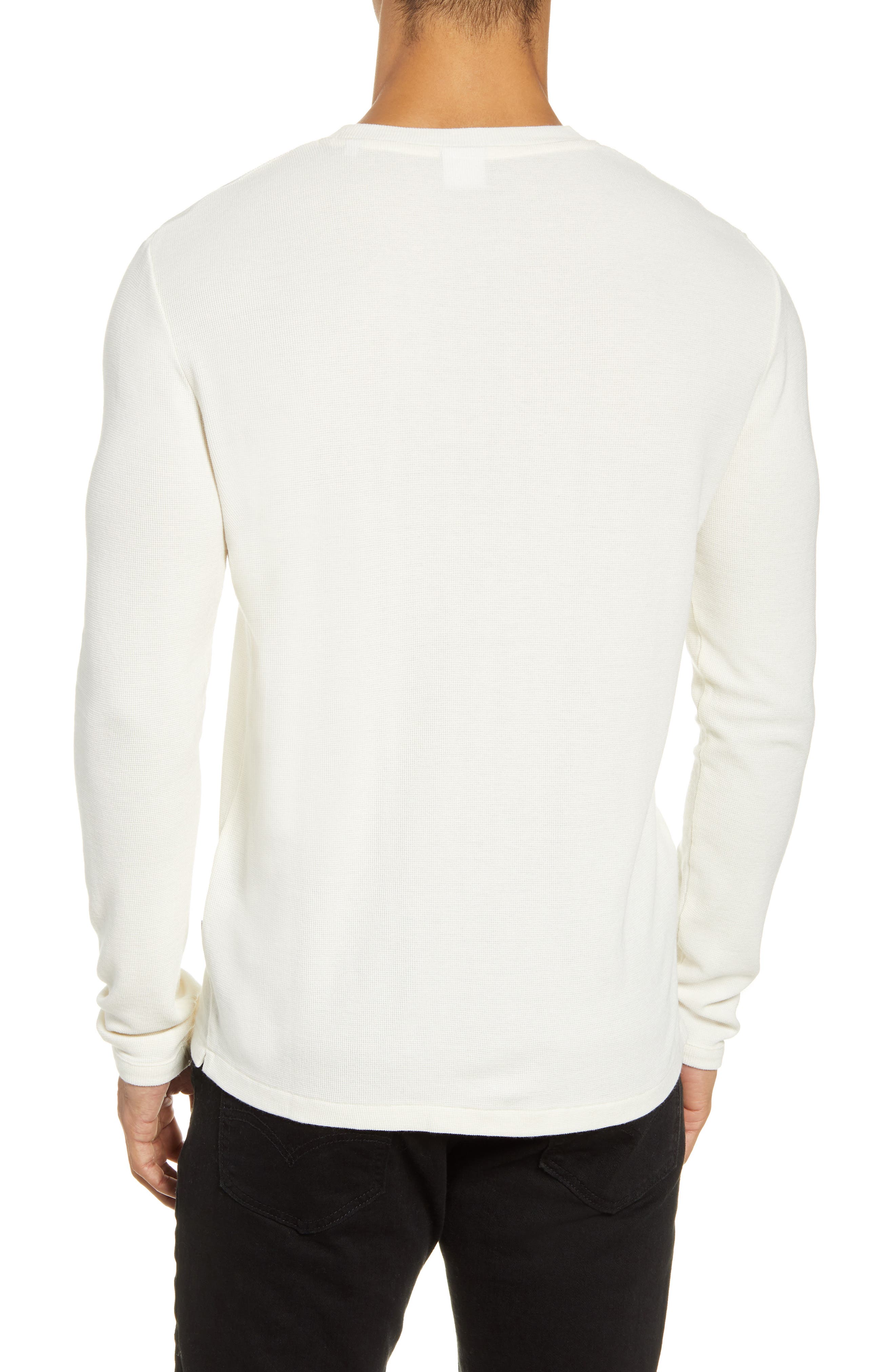 Clive Long Sleeve Waffle Knit Tee - image 5