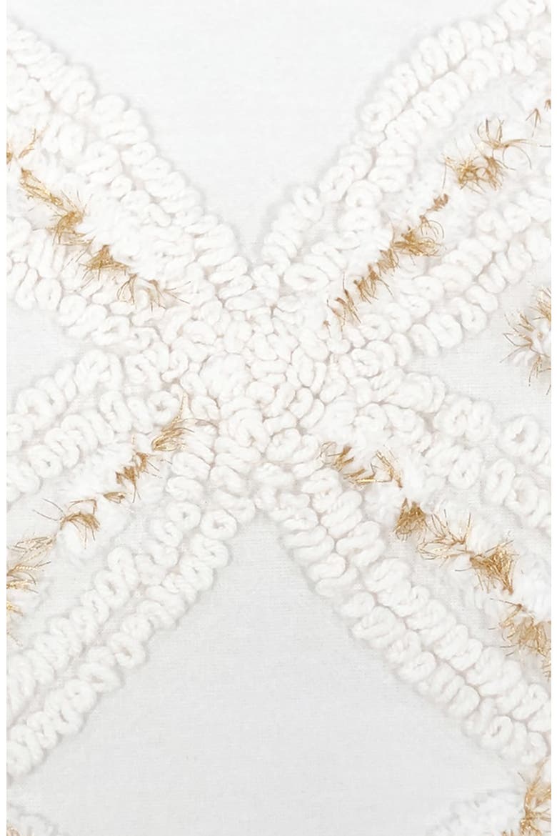 Metallic Chenille Pillow, Alternate, color, IVORY