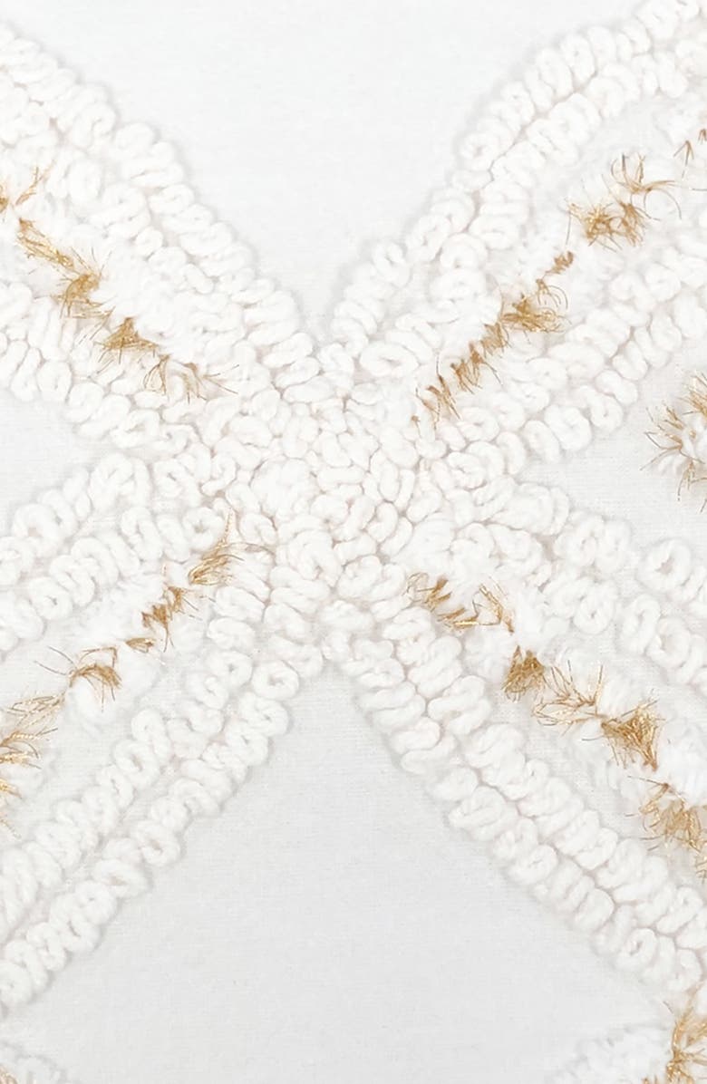 Peri Home Metallic Chenille Pillow, Alternate, color, Ivory