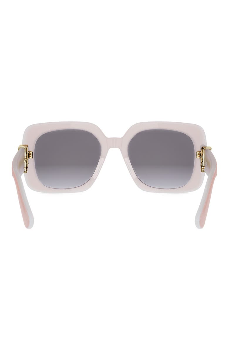 DiorOblique S1I 54mm Gradient Square Sunglasses, Alternate, color, SHINY PINK / GRADIENT SMOKE