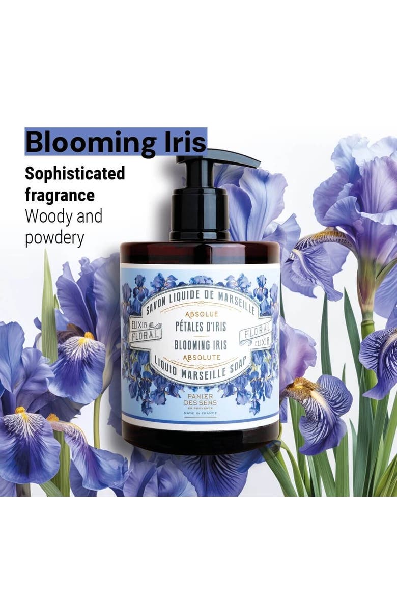 Iris Liquid Marseille Soap, Alternate, color, Purple