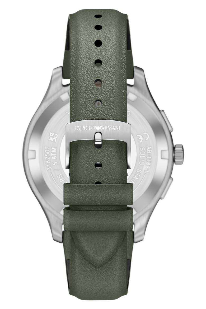 Cushion Case Bracelet Chronograph Watch, 40mm, Alternate, color, GREEN