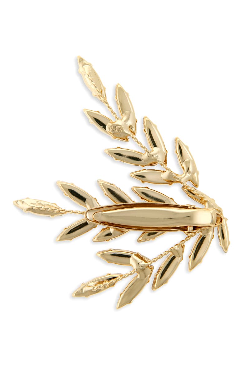 Aeris Crystal Hair Clip, Alternate, color, GOLD