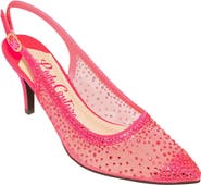 LADY COUTURE Lola Embellished Pointed Toe Slingback Pump