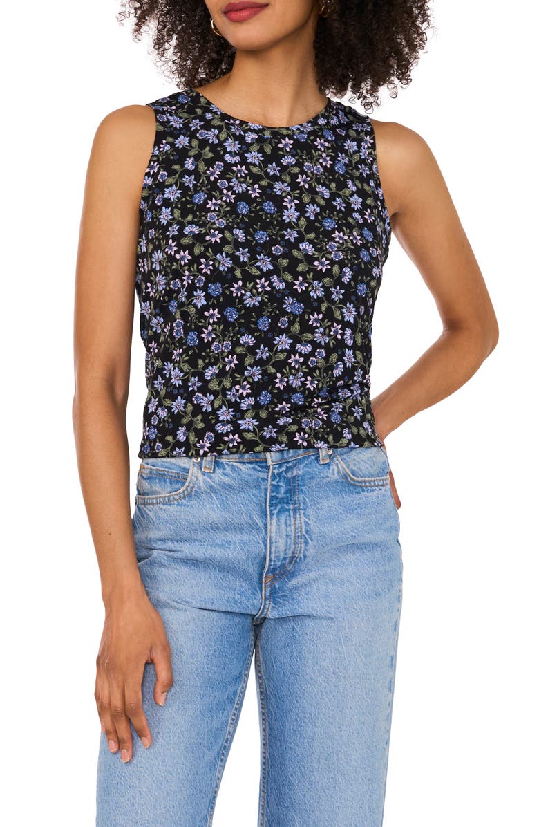 Vince Camuto Floral Keyhole Tank, Main, color, 