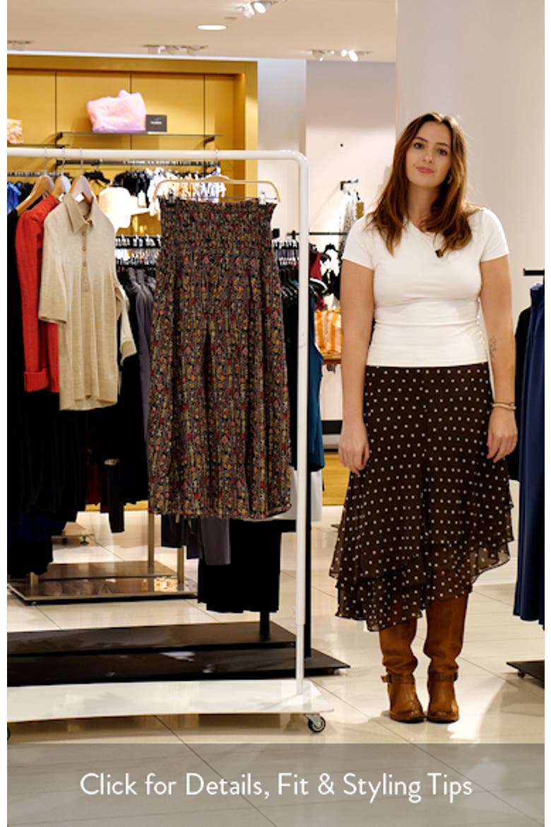 The Canary Floral A-Line Midi Skirt video