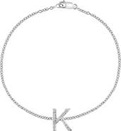 EFFY Sterling Silver Diamond Initial Bracelet - 0.15 ctw