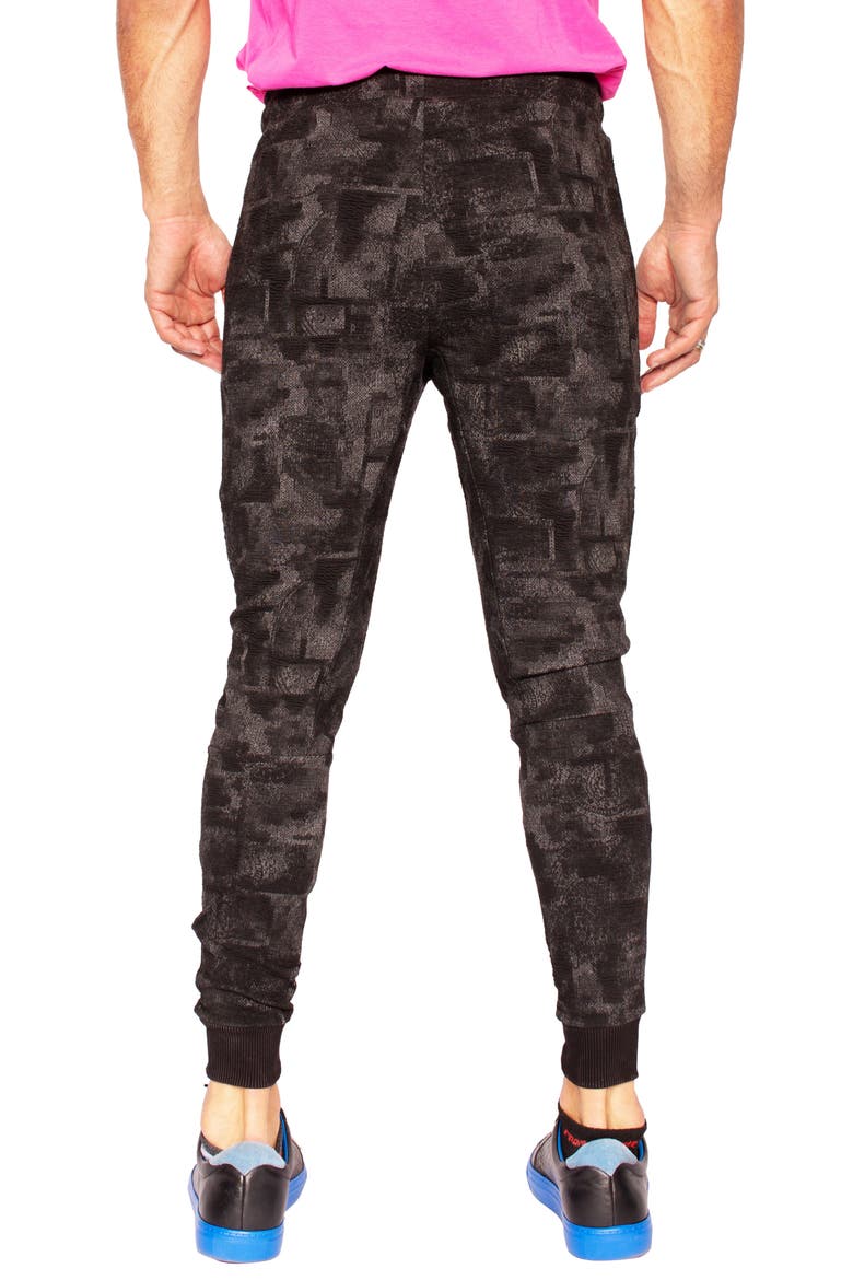 Camo Drawstring Joggers, Alternate, color, BLACK