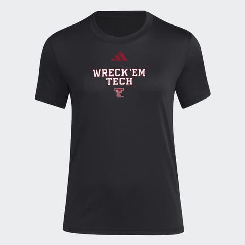Women's adidas Black Texas Tech Red Raiders Locker Slogan Pre-Game T-Shirt