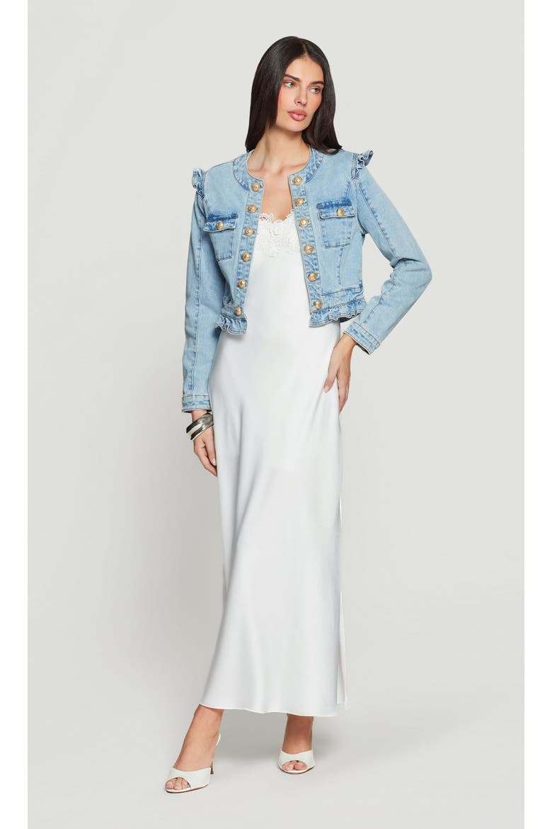 Nelida Denim Jacket, Alternate, color, Light Blue