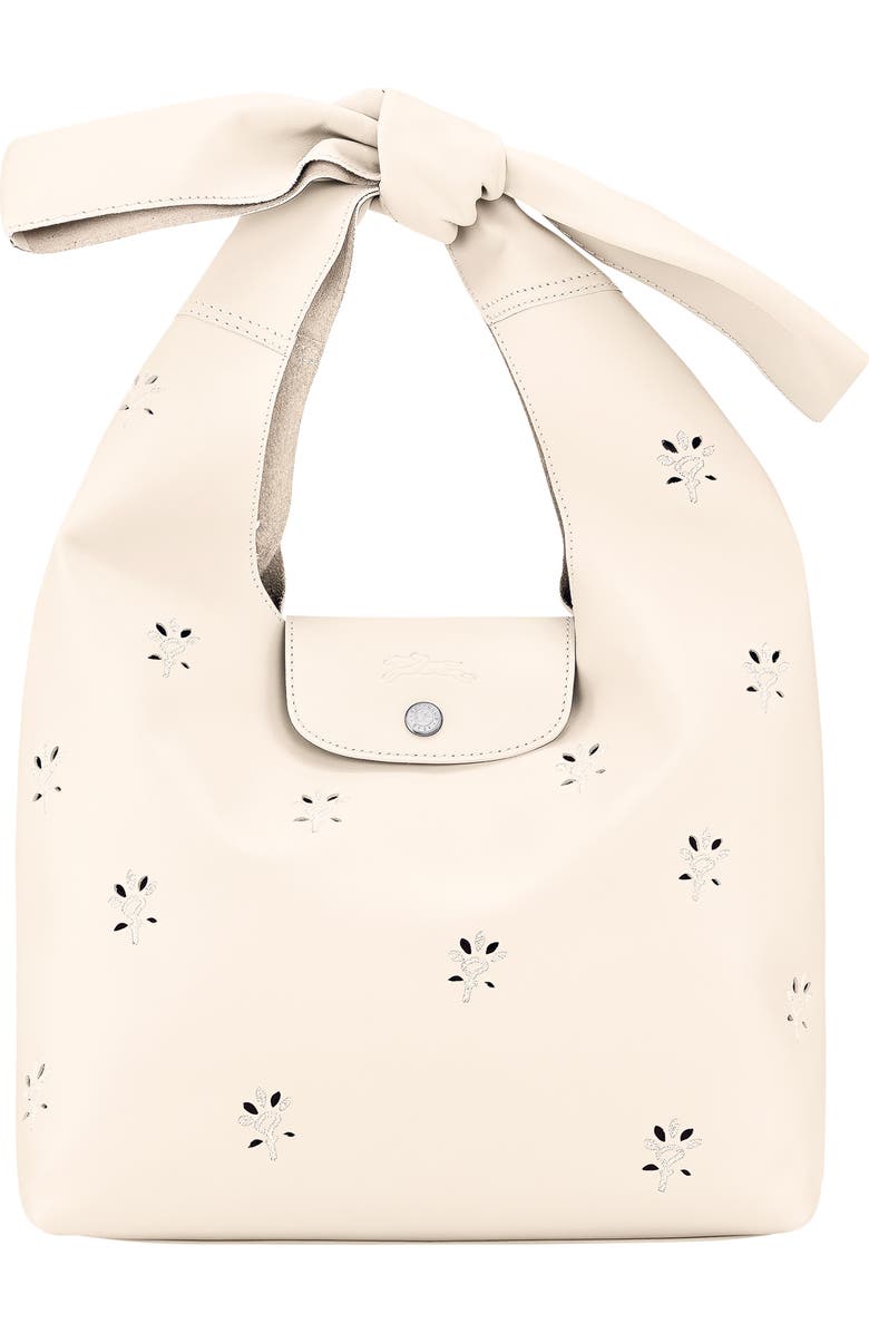 Longchamp Le Pliage Broderie Anglaise Leather Shoulder Bag, Main, color,