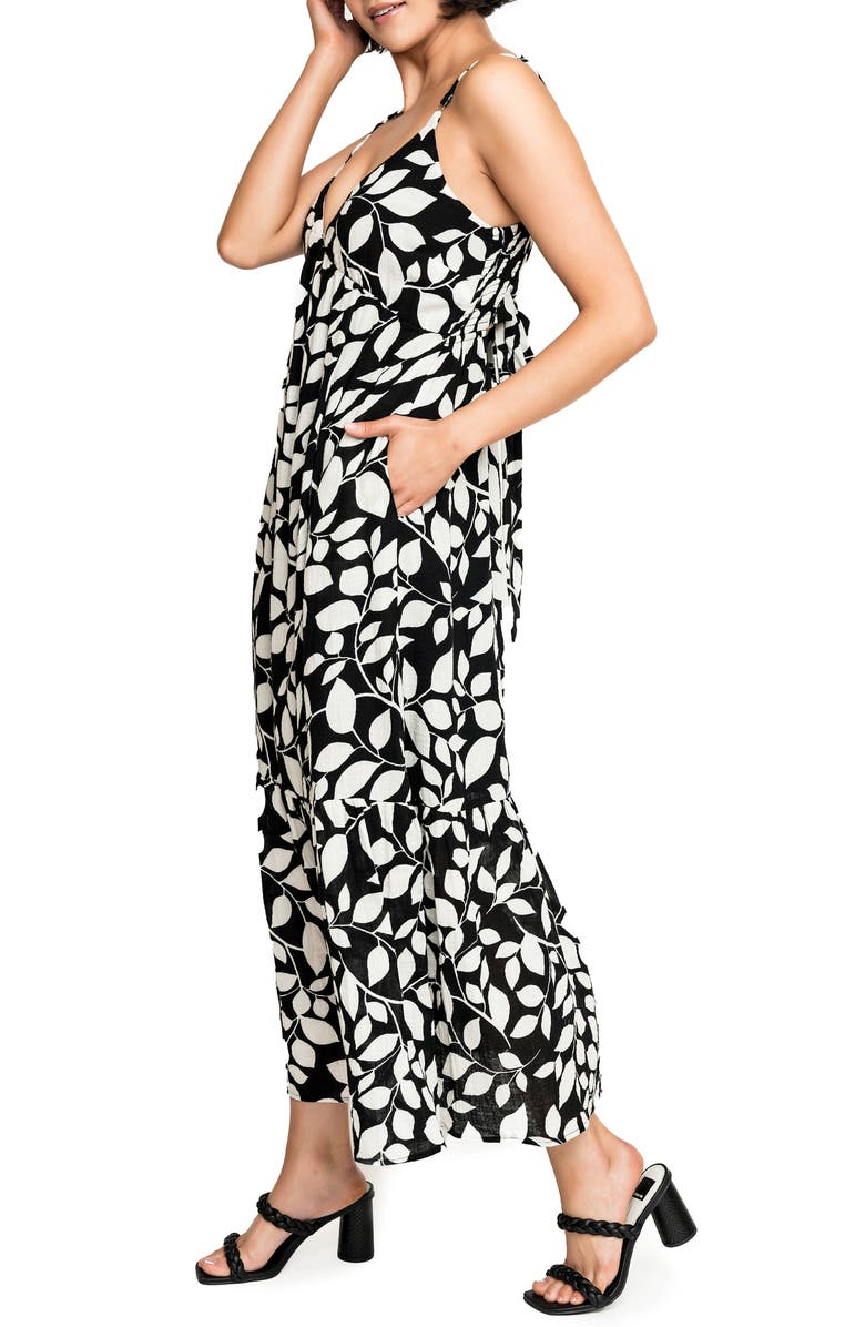 GIBSONLOOK Carmen Tie Back Maxi Sundress, Alternate, color,