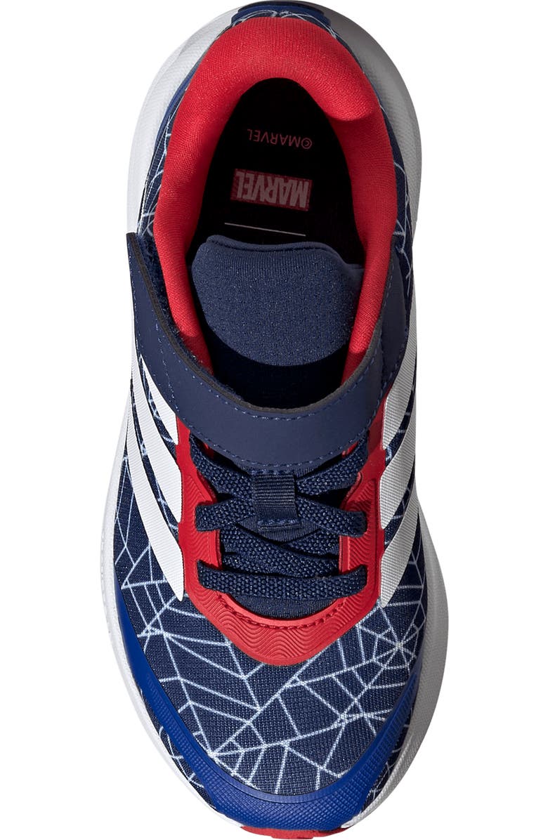 adidas Kids' Runfalcon Spider-Man Running Shoe, Alternate, color, Dark Blue/ White/ Pure Ruby