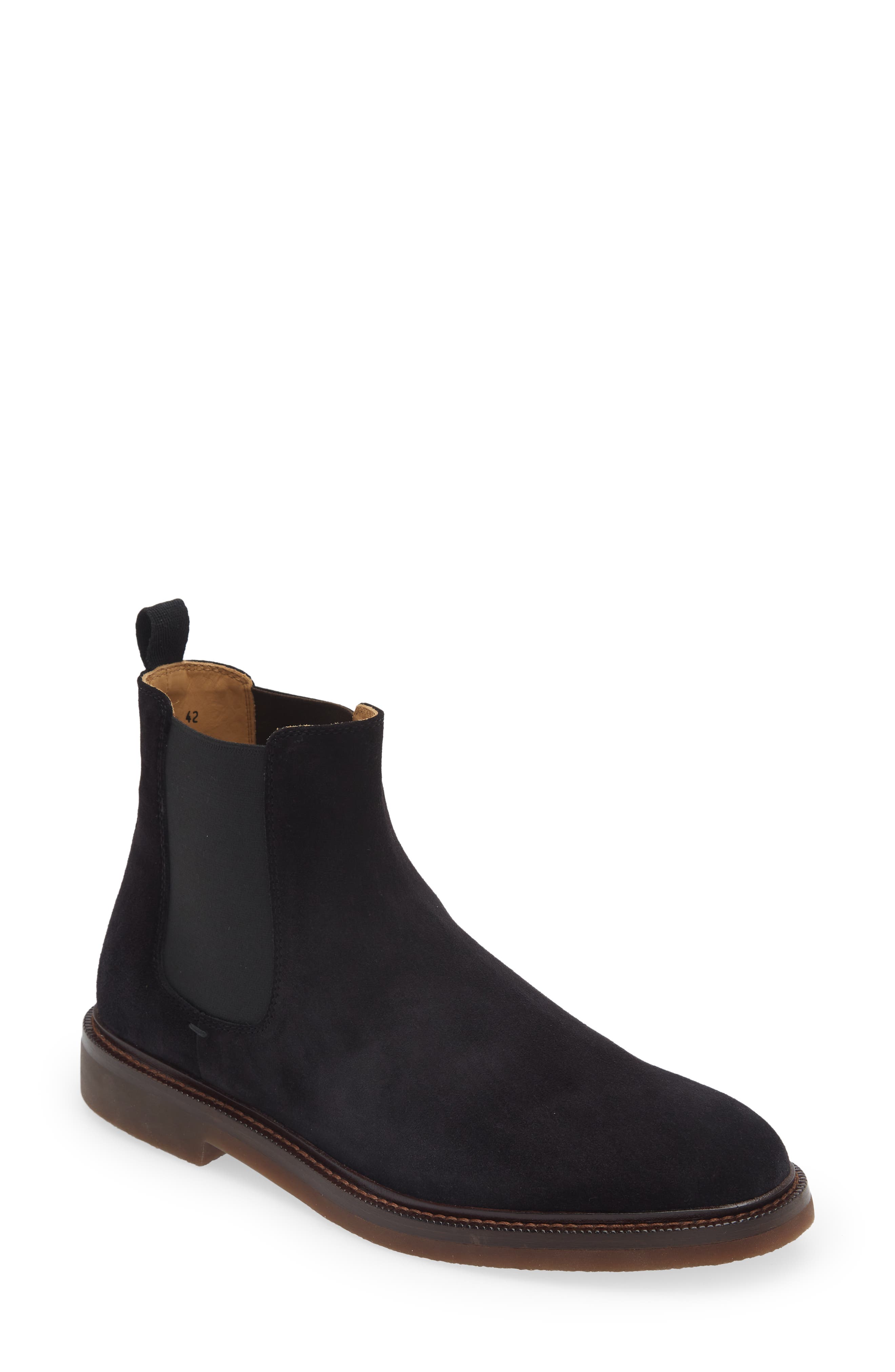 Brunello Cucinelli Suede Chelsea Boot, Main, color, 