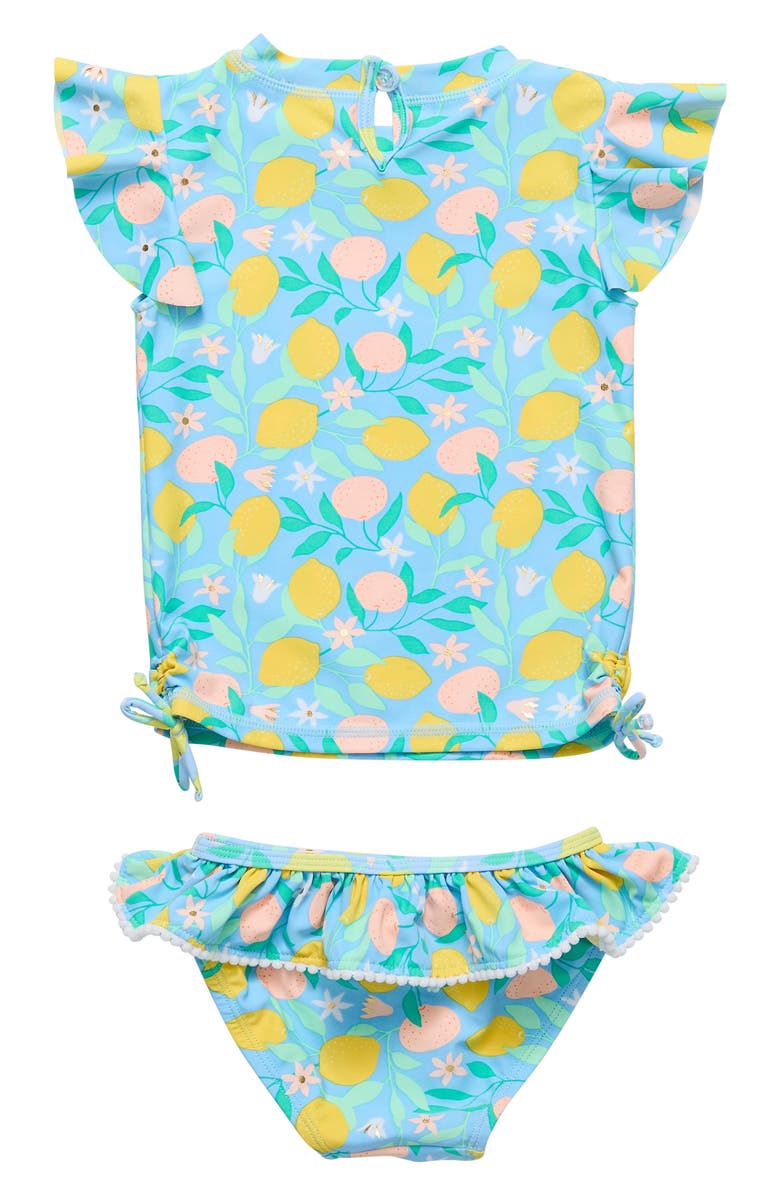 Snapper Rock Lemon Drops Ruffle Two-Piece Swimsuit, Alternate, color, Multi
