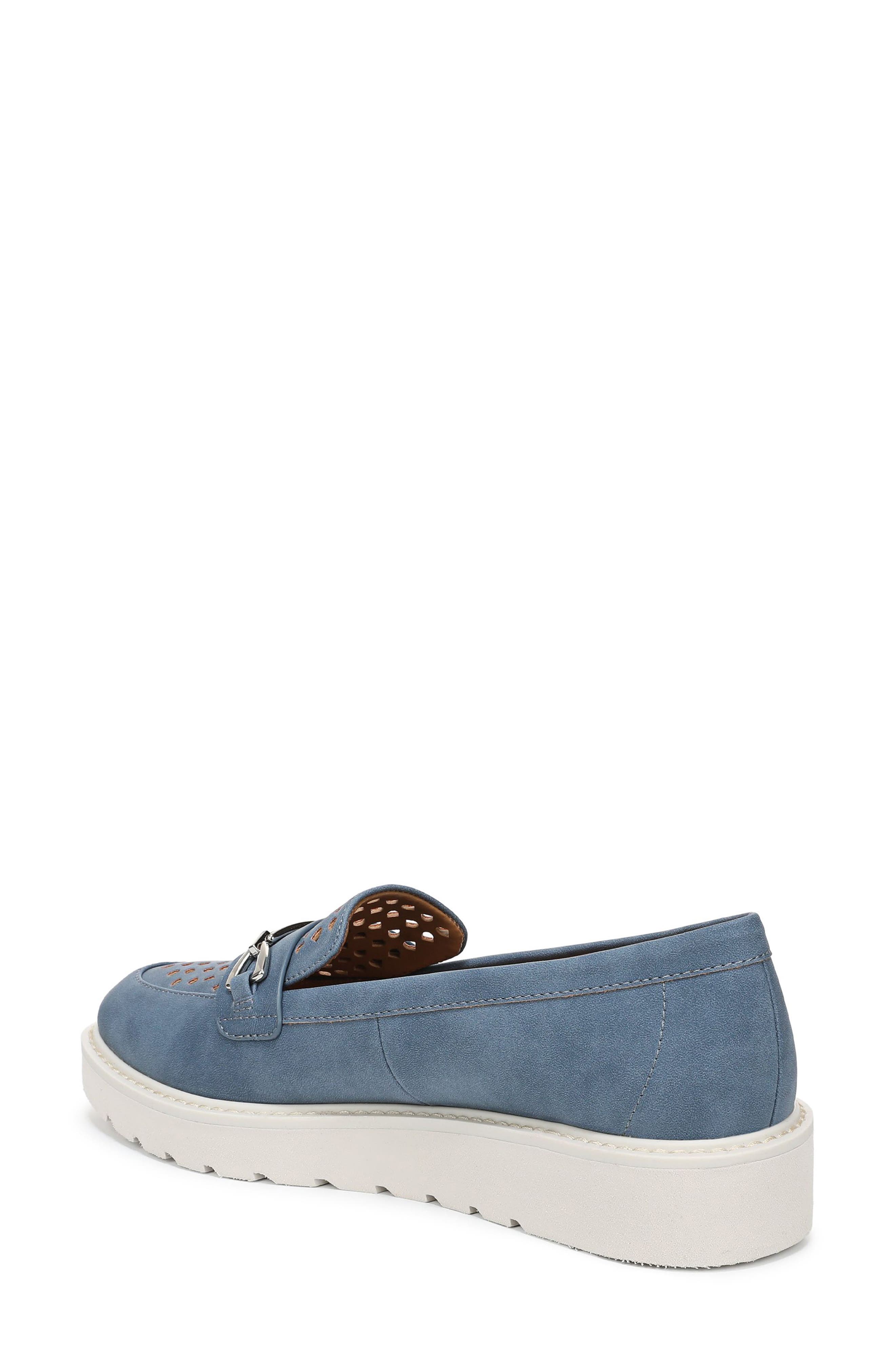 Elin Perforated Loafer Sneaker, Alternate, color, BLUE