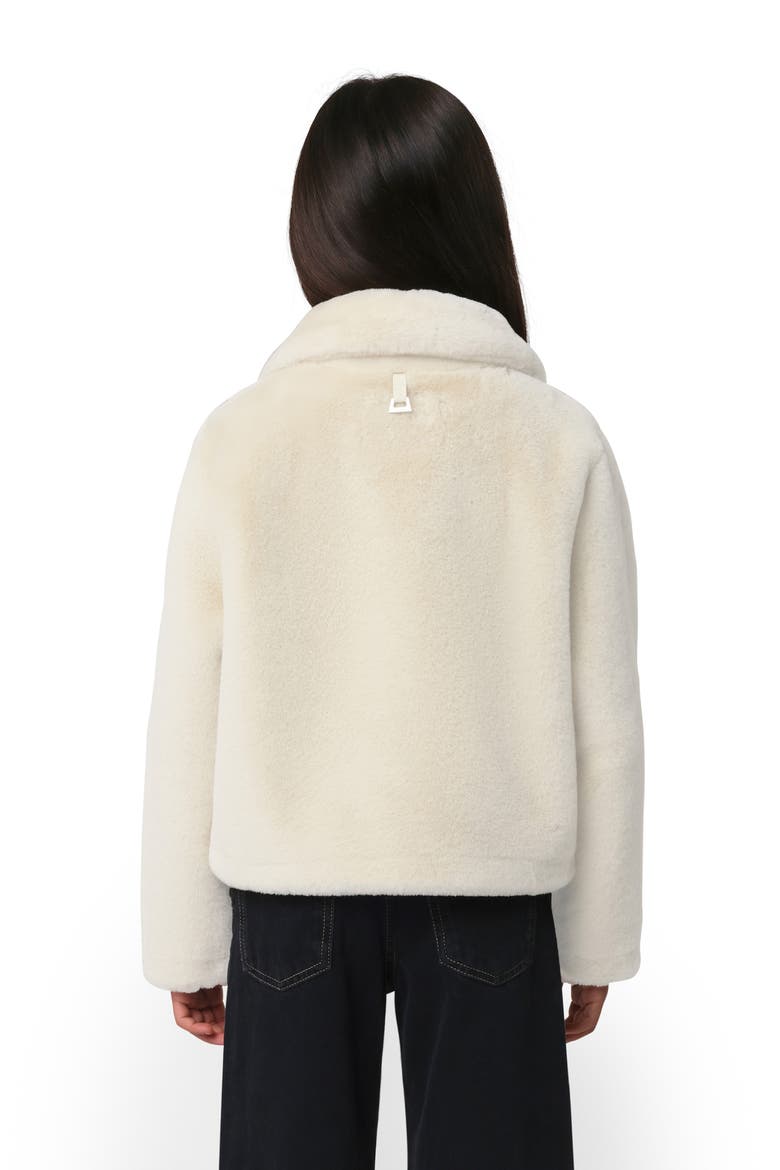Kids' Elis Pluche™ Faux Fur Coat, Alternate, color, LATTE