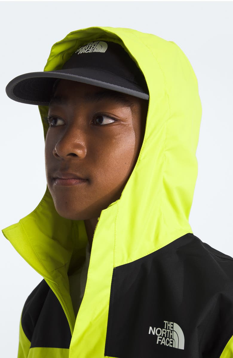 The North Face Kids' Antora Waterproof Rain Jacket, Alternate, color, Fizz Lime