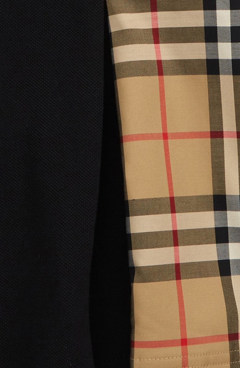 Burberry Kids' Serena Check Piqué Polo Dress, Alternate, color,