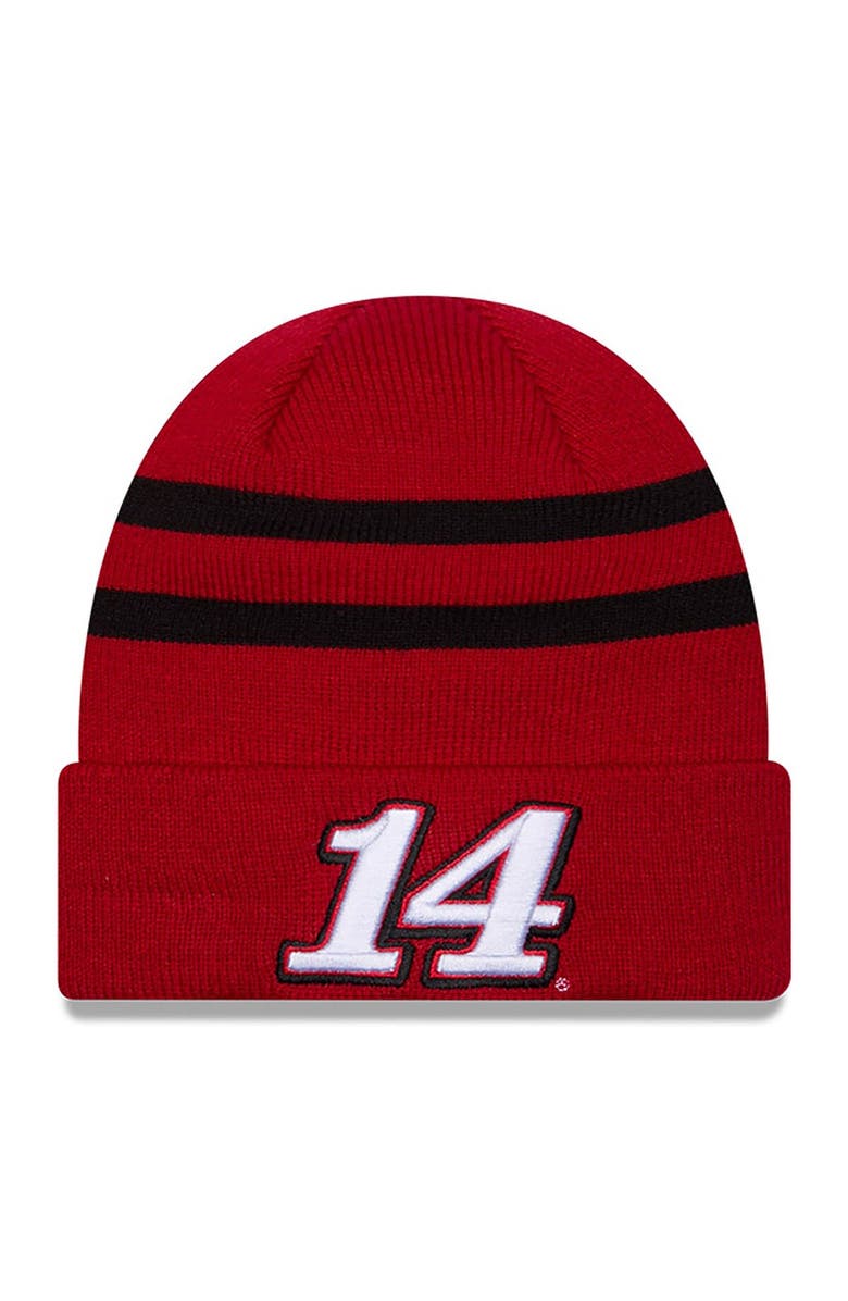 New Era Men's New Era Red/Black Chase Briscoe Cuffed Knit Hat, Main, color, Red