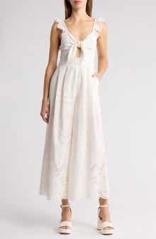 Alice + Olivia Rosina Eyelet Cutout Jumpsuit