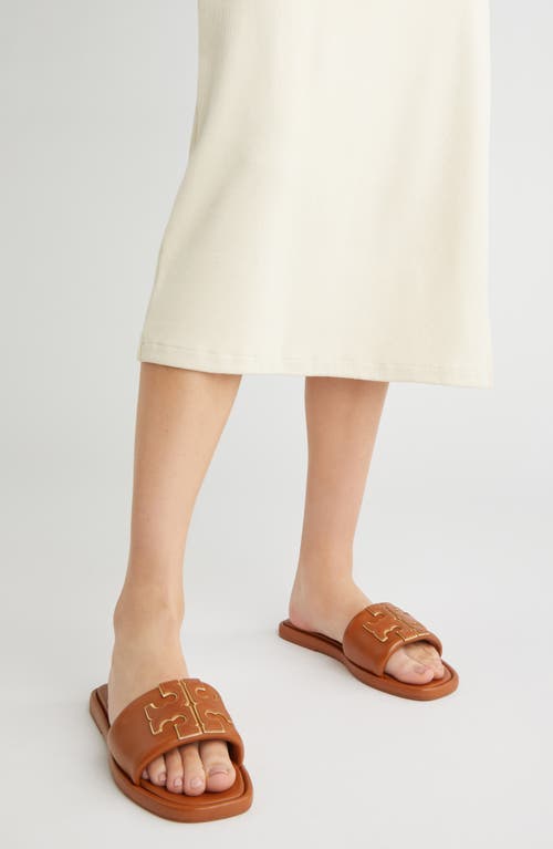 Tory Burch Double-t Leather Sport Slide Sandal