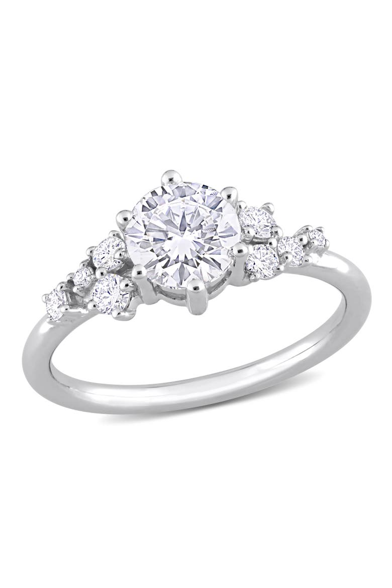 1-1/4 CTW Lab-Grown Diamond Cluster Ring 14k, Main, color, White Gold