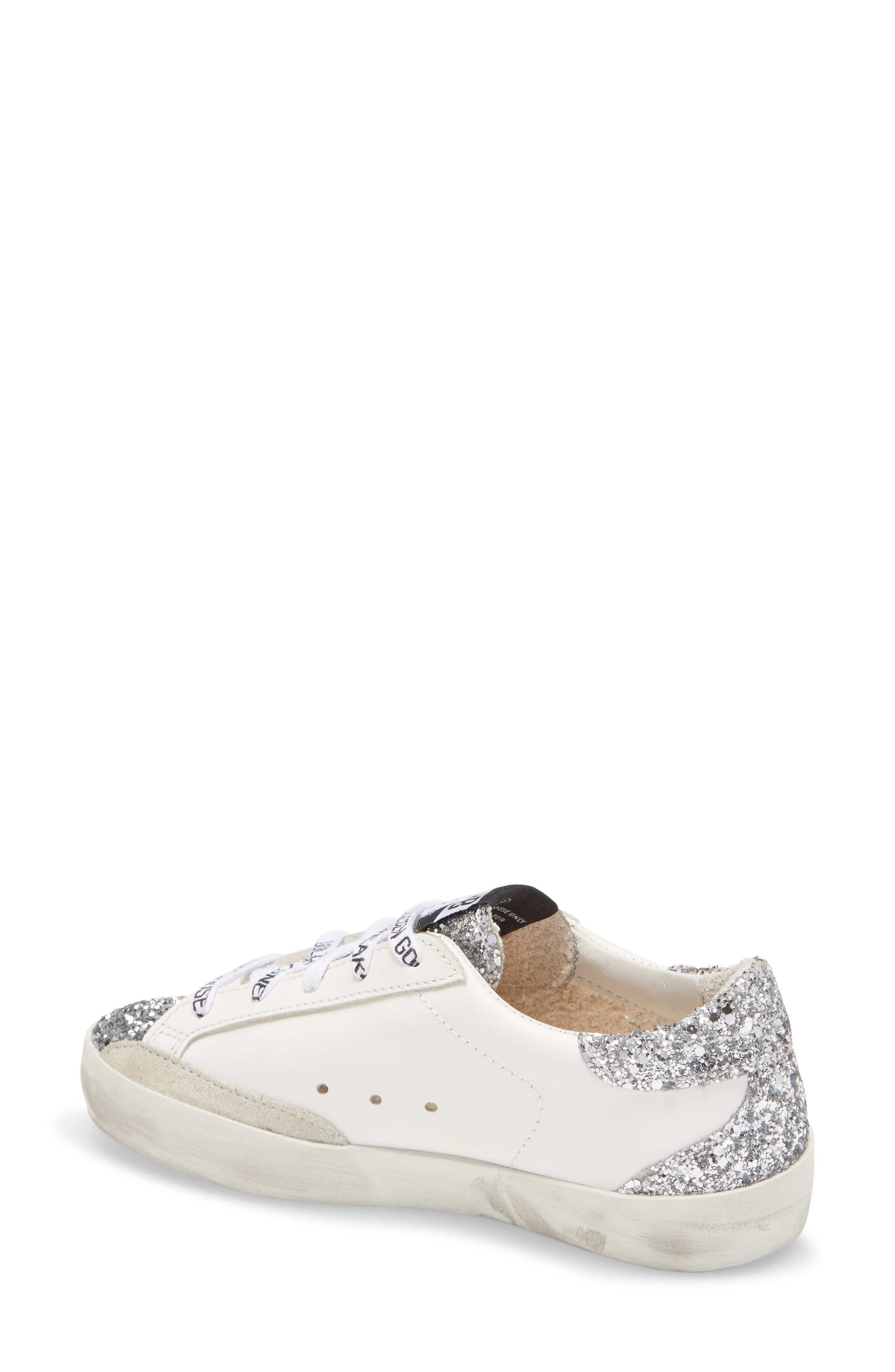 Golden Goose Super-Star Glitter Sneaker, Alternate, color, 