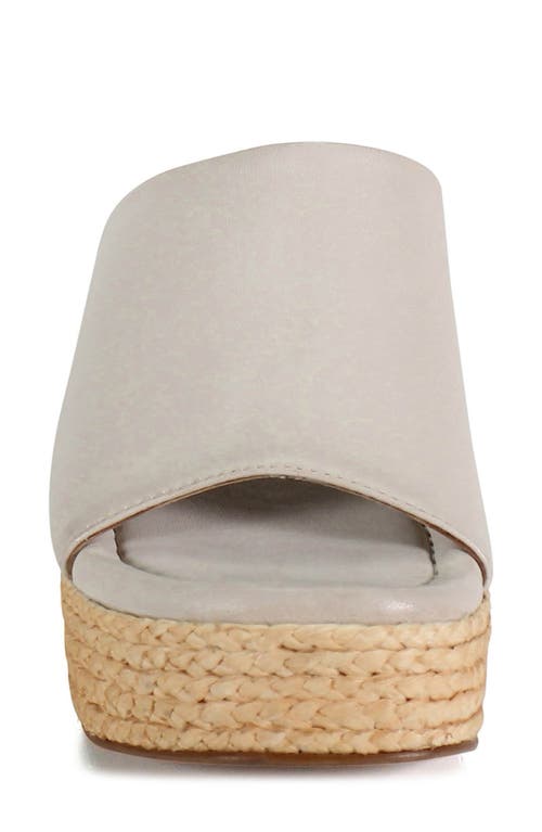 Diba True Go Getter Espadrille Platform Wedge Sandal In White