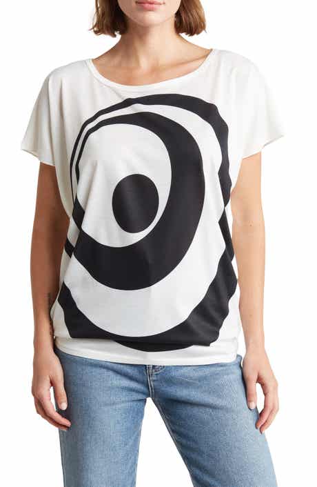 GO COUTURE Patterned Dolman Sleeve T-Shirt