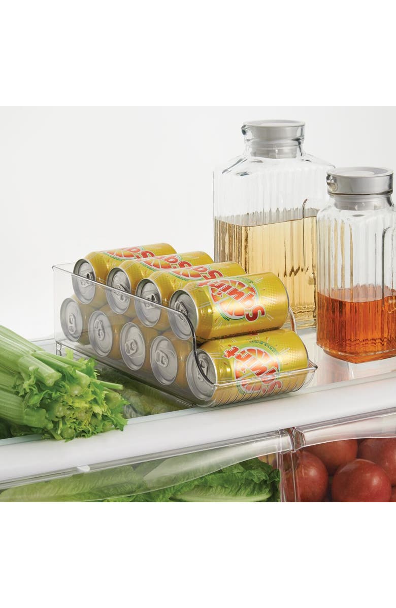 mDesign Stackable Soda Can Dispenser, Set of 3, Clear, Made in USA, Alternate, color, Clear