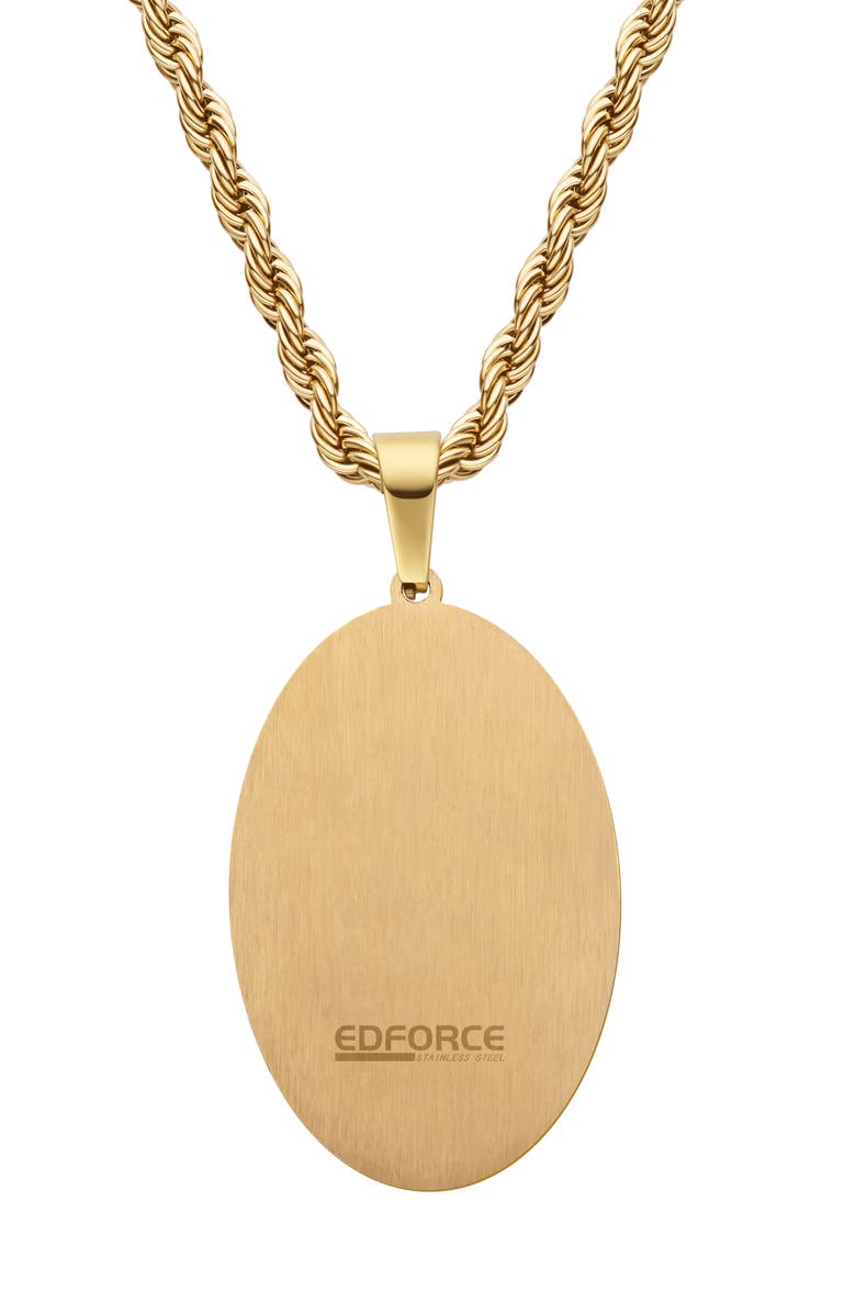 EDFORCE Men's Mary Guadalupe Pendant Necklace, Alternate, color, Gold