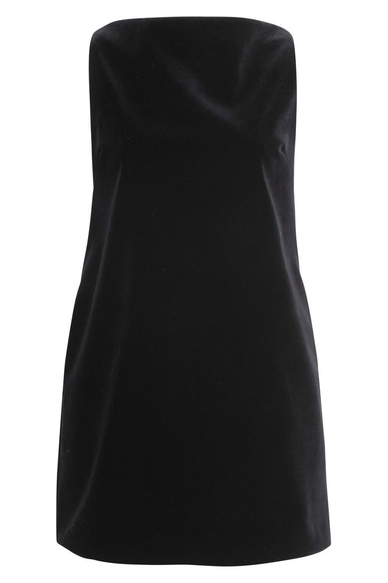 Sable Mantle Minidress, Alternate, color, BLACK