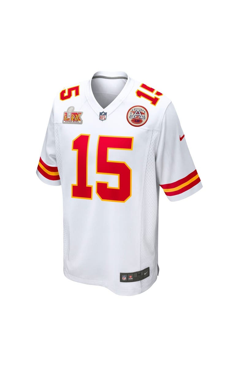 Nike Men's Nike Patrick Mahomes White Kansas City Chiefs Super Bowl LIX Game Jersey, Alternate, color,